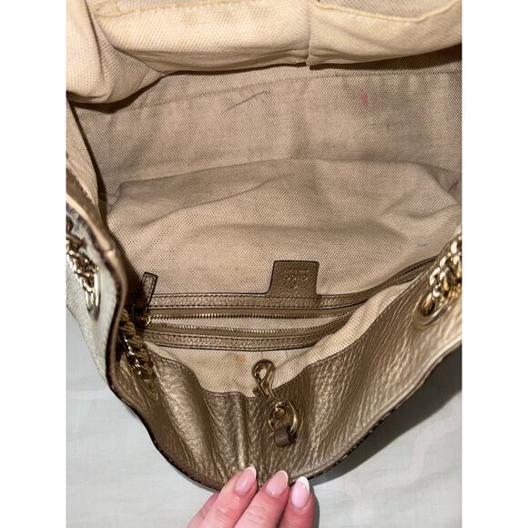 Gucci Soho Shoulder Bag Gold Metallic - Picture 8 of 11